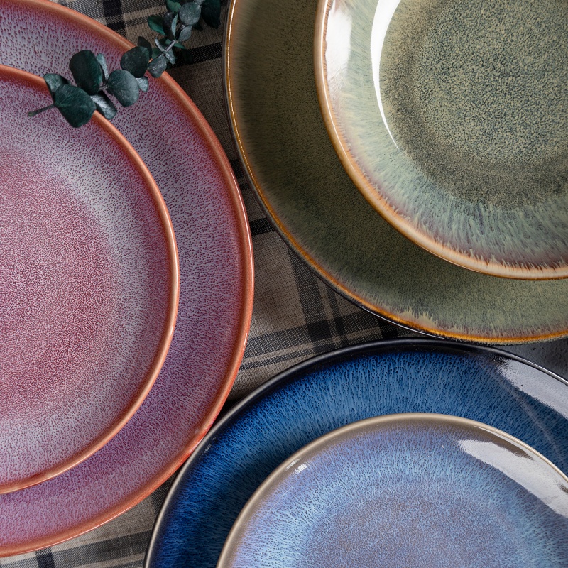 Happy Go 26.3cm Stoneware Dinner Plate Reactive Glaze