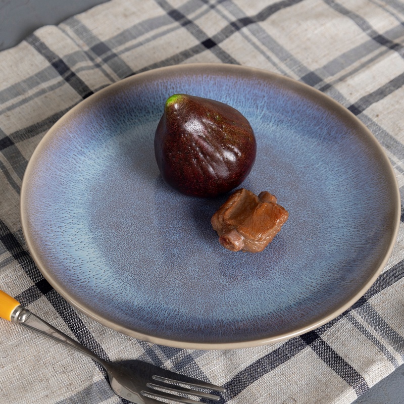 Happy Go 19.7cm Stoneware Salad Plate Reactive Glaze