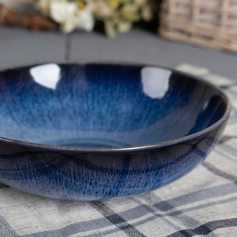 Happy Go 17.3cm/560ml Stoneware Soup Bowl Reactive Glaze
