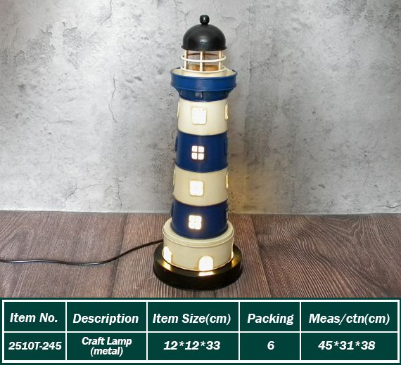 Craft Lamp-Light house (Metal)