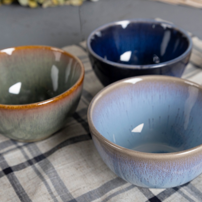 Happy Go 11cm/280ml Stoneware Bowl Reactive Glaze
