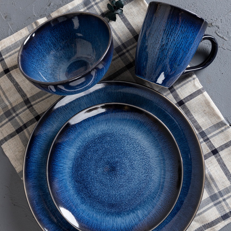 Happy Go 16pcs Dinner Set In Color Box (26.5cm Plate, 21cm Plate, 15cm Bowl, 14oz Mug, Each 4pcs)