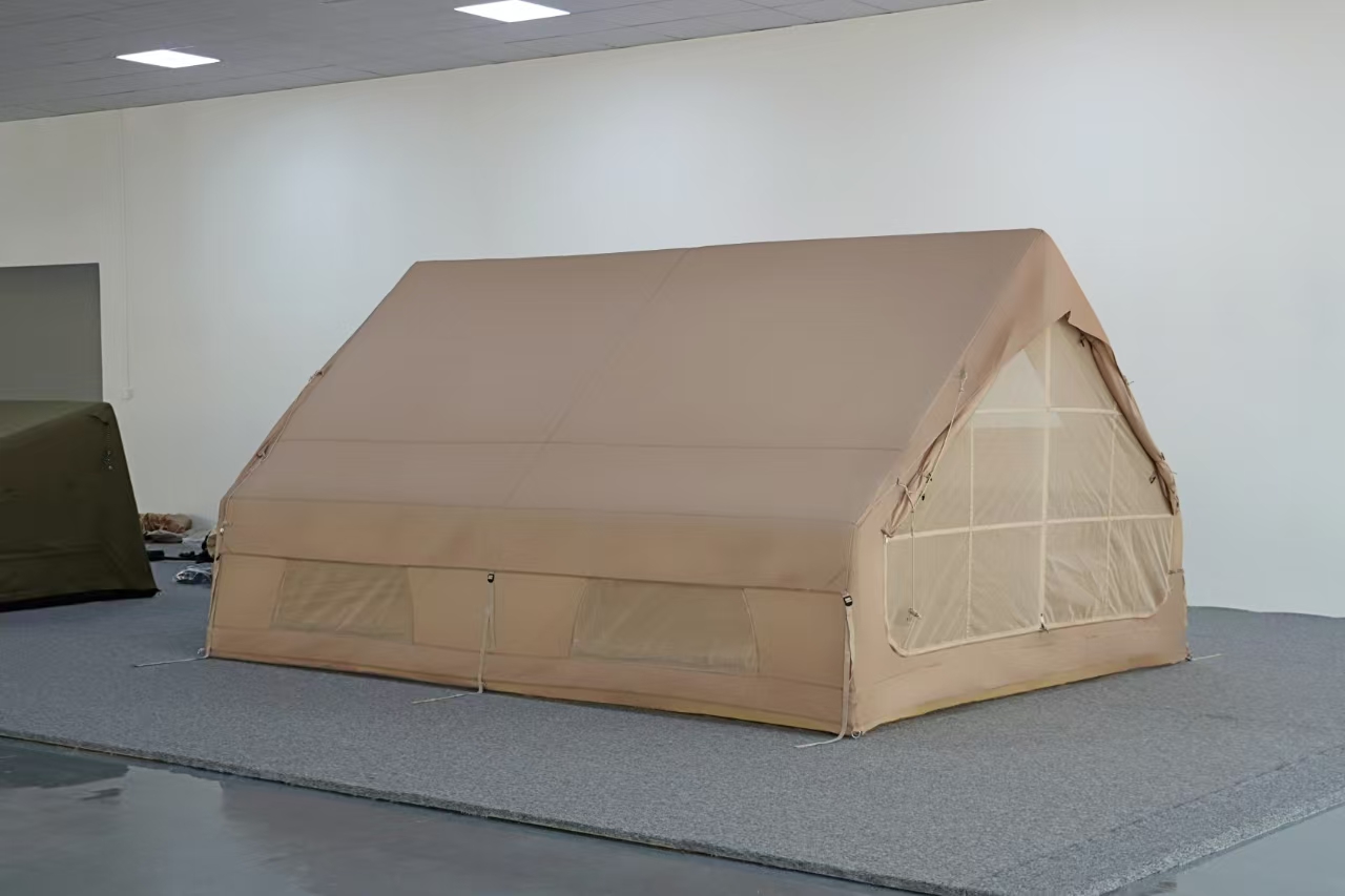12 square meters beige Oxford cloth inflatable tent