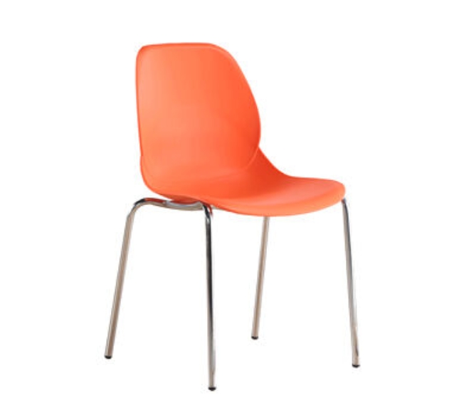 Romance Dining chair Wholesale Dining chair PP chromed steel legs