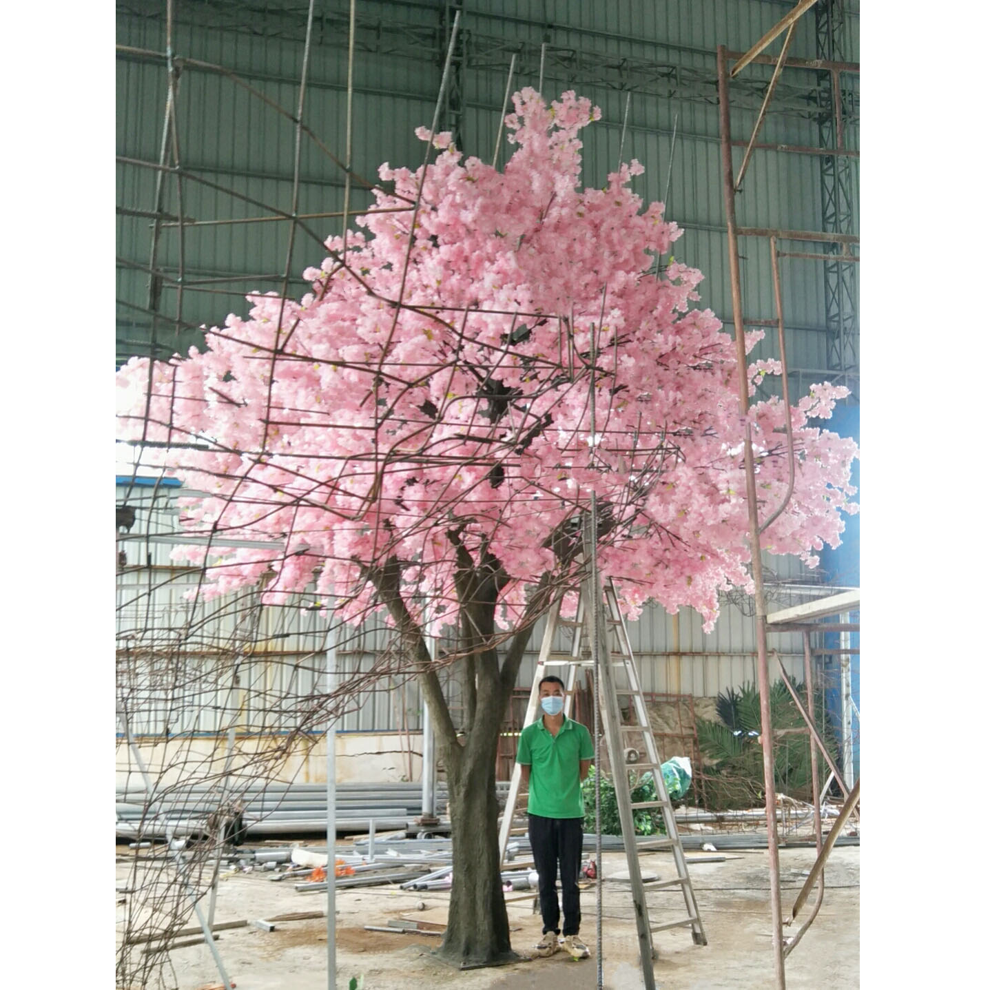 Artificial cherry blossom tree