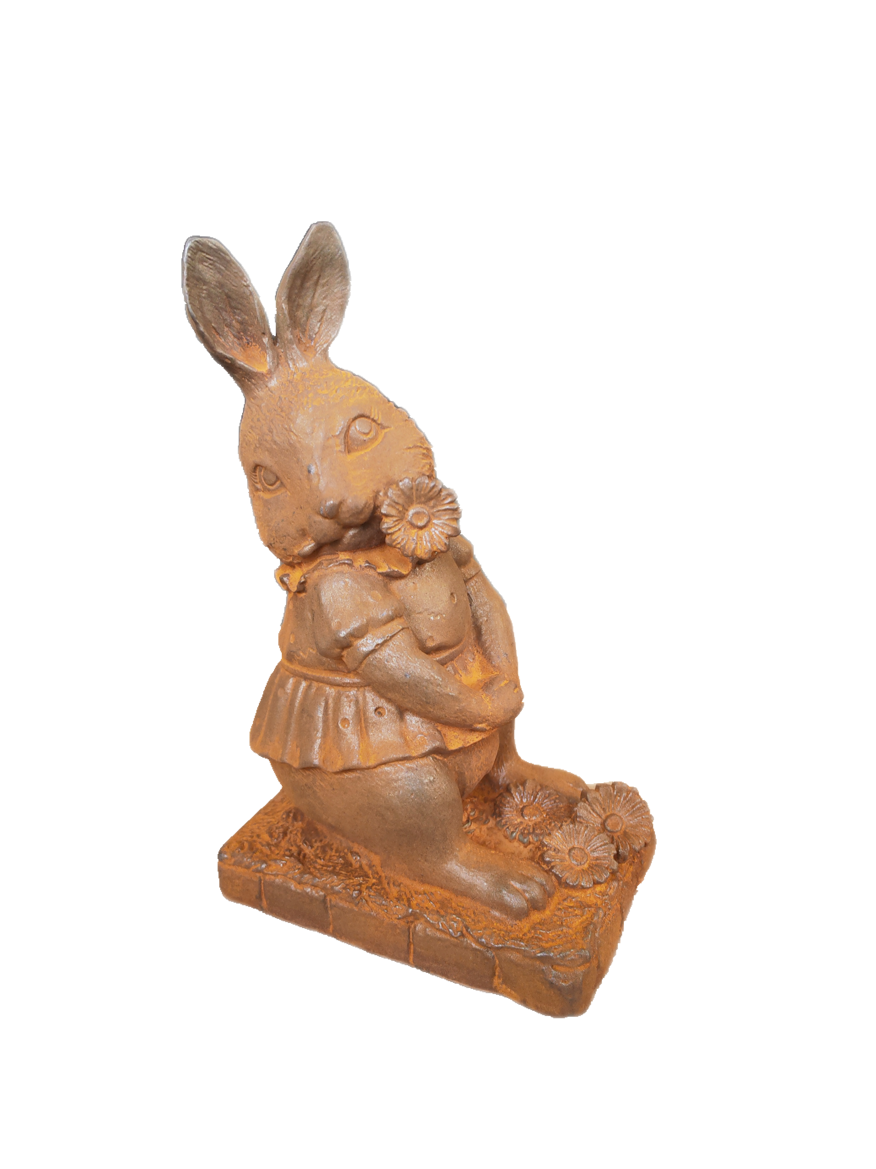 Flower-carrying rabbit
