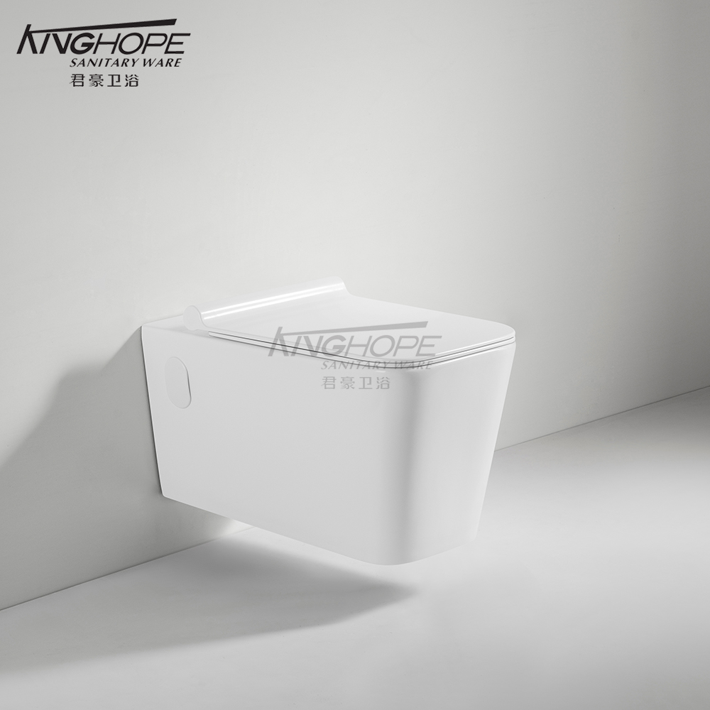 OEM Service Ceramic Rimless Wall-Hung Toilet for Hotel Sanitary Ware