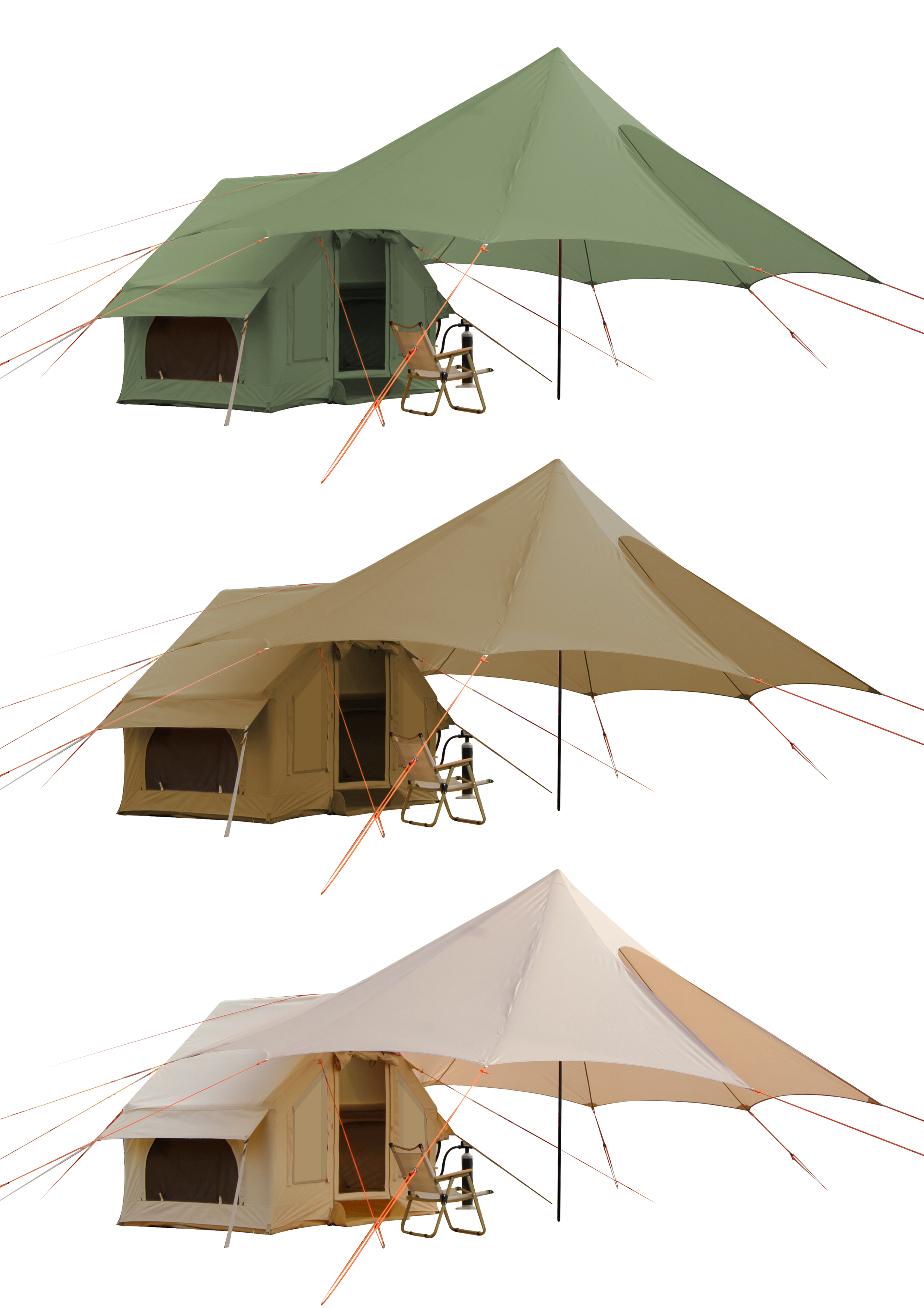 4.8 square meters inflatable cabin tent