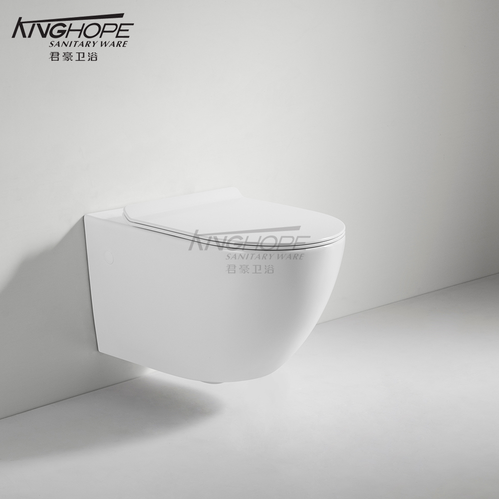 Dual Flush Wall Hung Rimless Power Flushing Wc Concealed Cistern Bathroom Toilet for Home