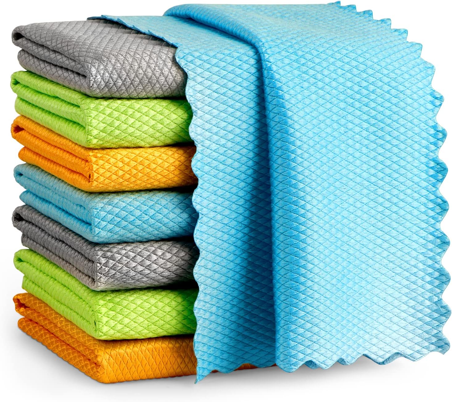 Microfiber fish scales cloth
