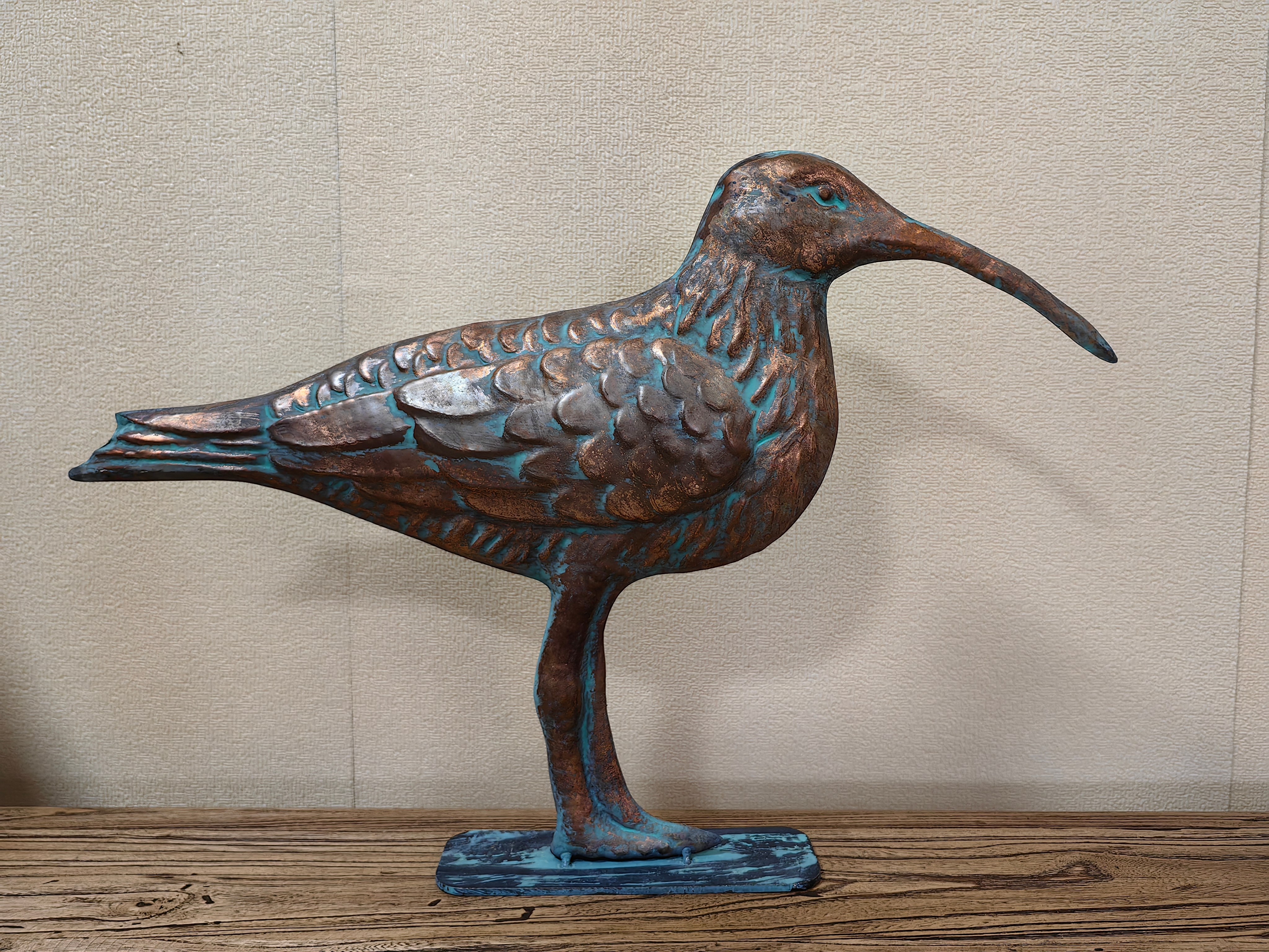 Metal Seabird Sculpture, Stainless Steel Seabird Sculpture, Copper Seabird Sculpture