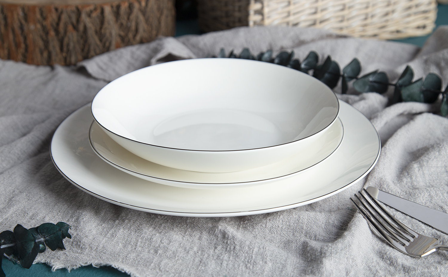 High Temperature Resistant New Bone China Tableware for Commercial Use