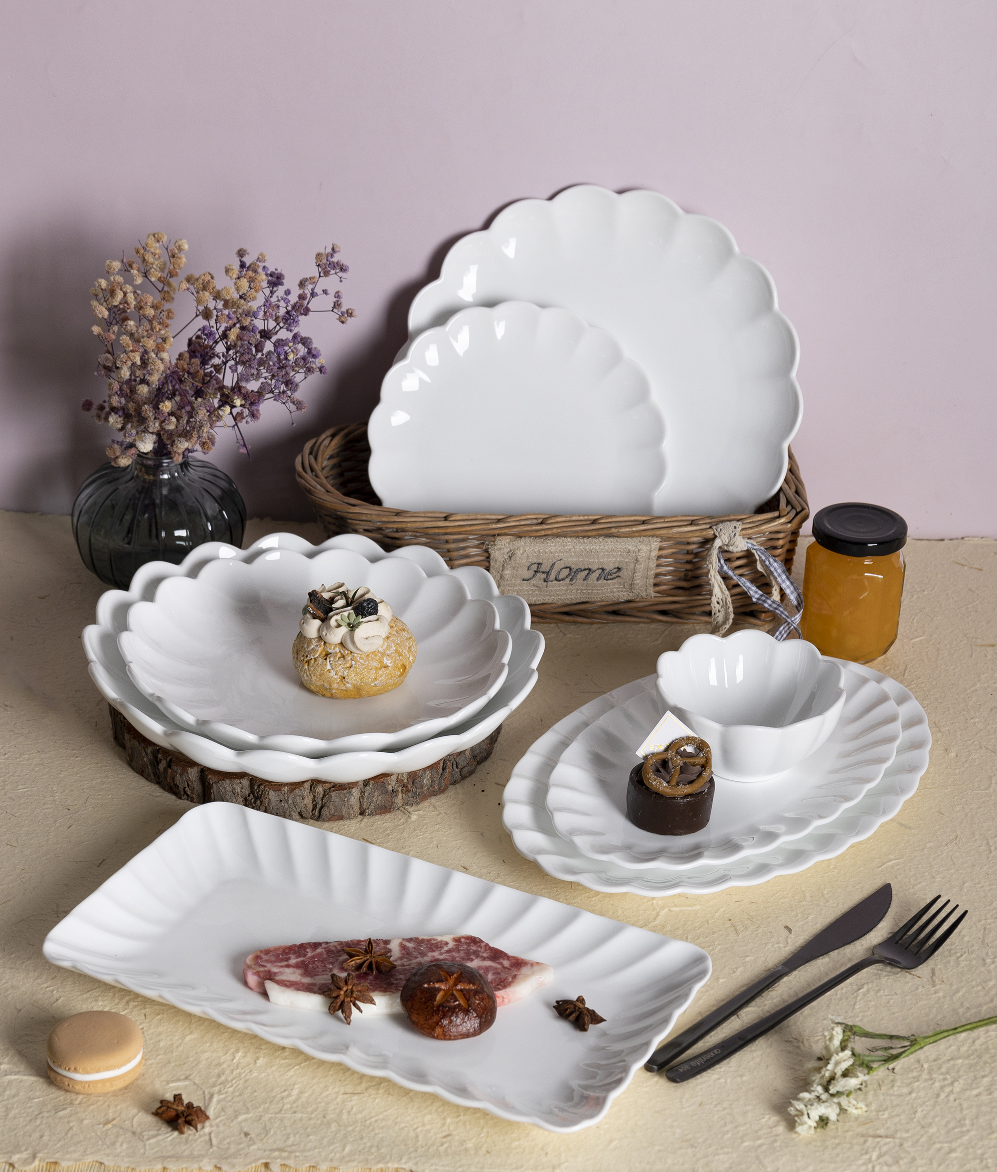 Scratch Resistant New Bone China Tableware with Smooth Surface Finish