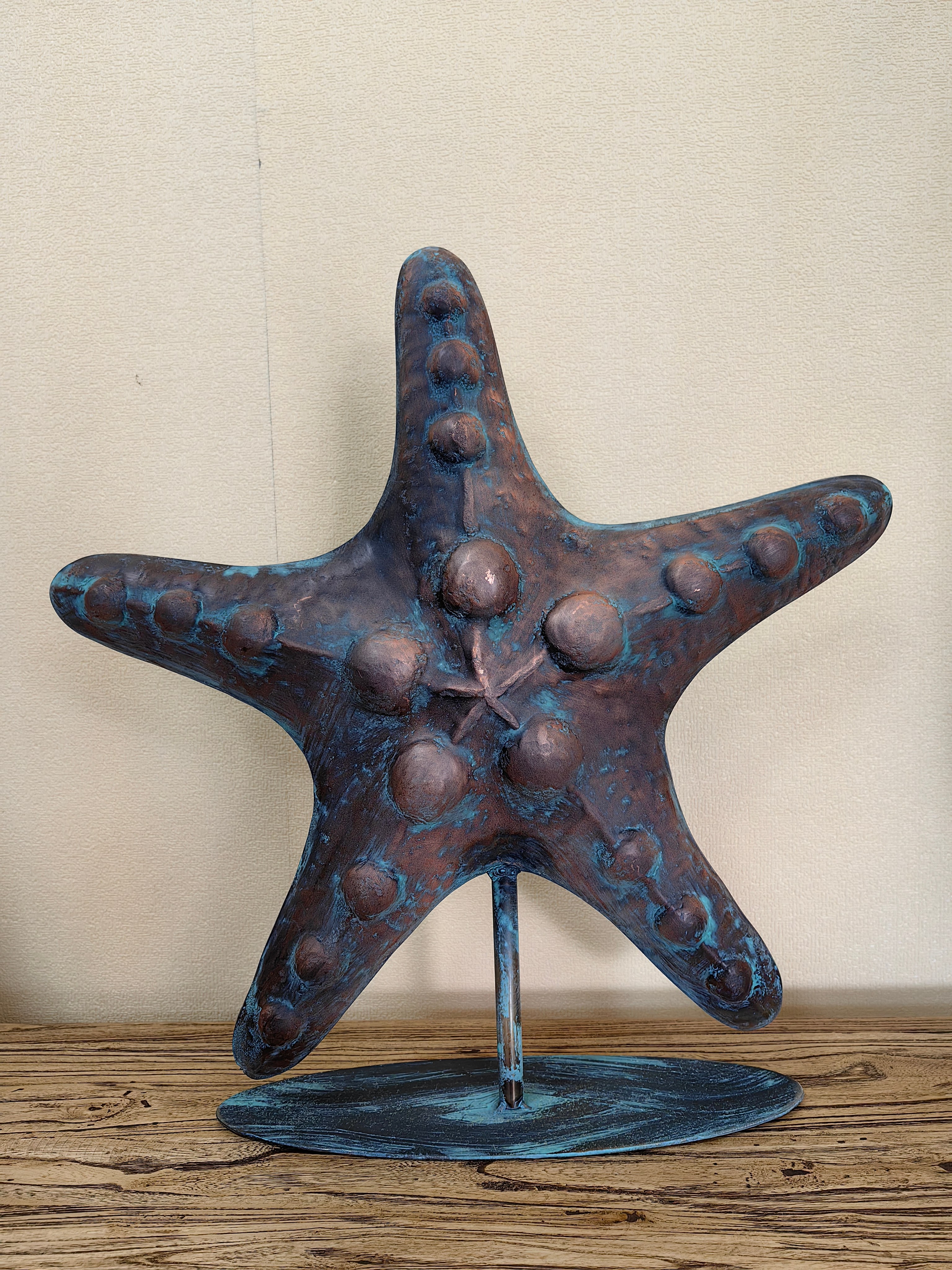 Metal Starfish Sculpture, Stainless Steel Starfish Sculpture, Copper Starfish Sculpture