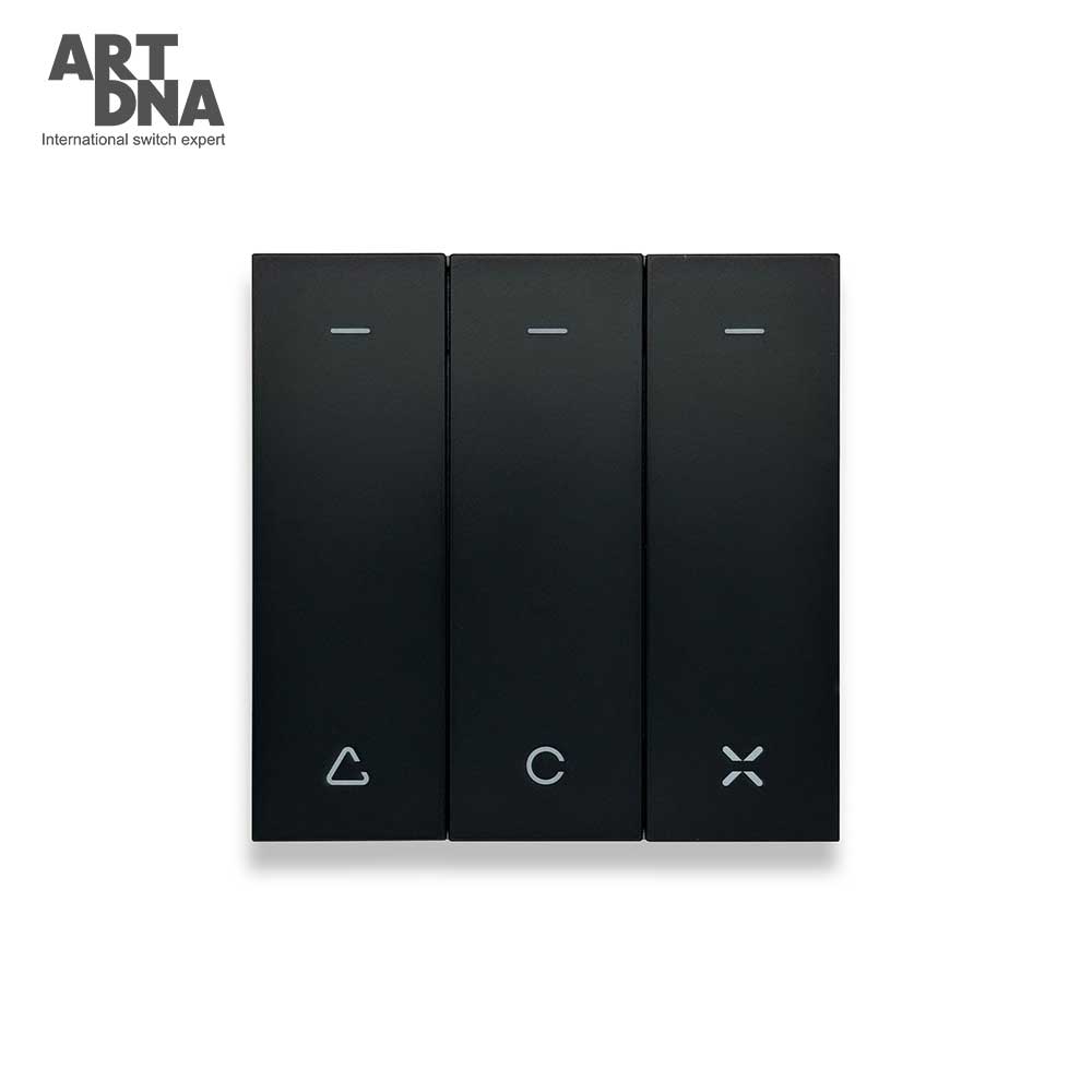 ARTDNA Zigbee Automation Wireless Smart Home Light 3 Gang Lite Ultra Thin Smart Switch(Zigbee)