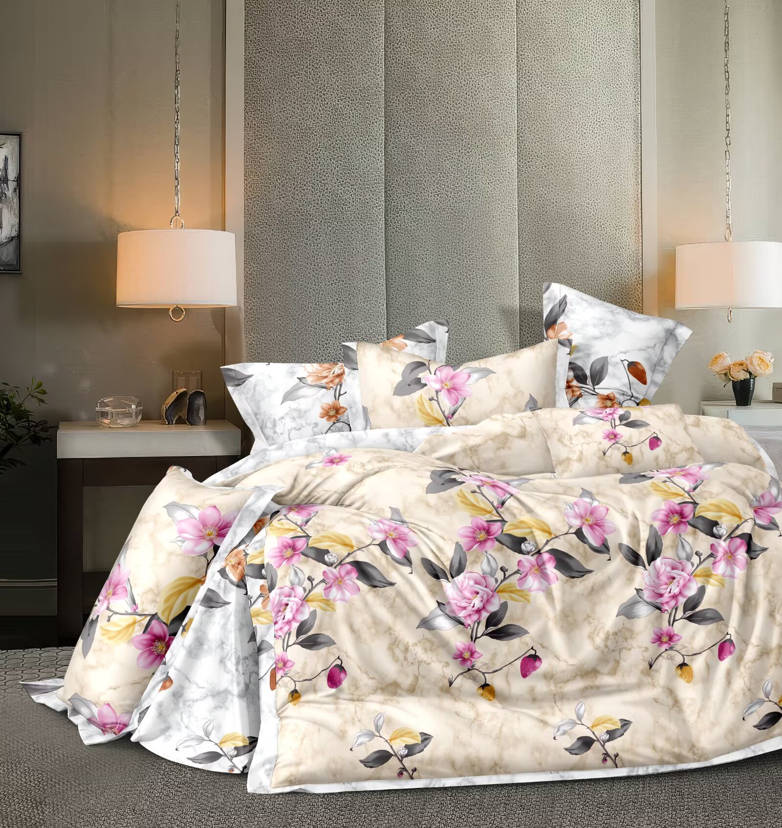 80g 100% polyester printed sheet fabric