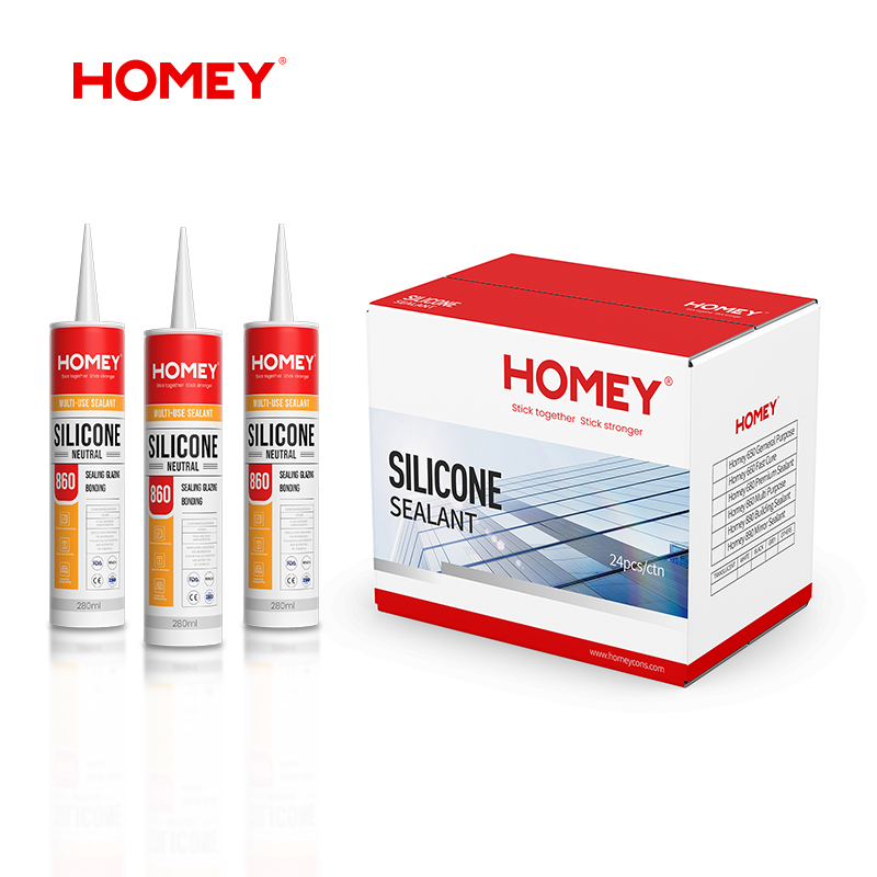 HOMEY 860 Multi-use sealant Neutral Cost-effective Cure Silicone Sealant
