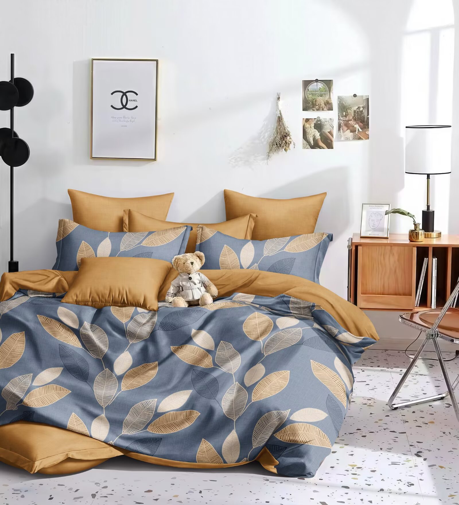 80g 100% polyester printed sheet fabric