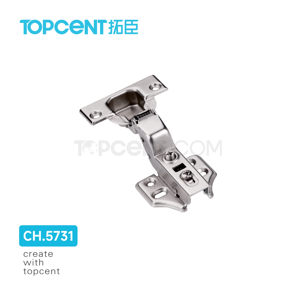 T10 304 Stainless steel Two Way Soft Close Hinges(Clip on system) -CH.3731
