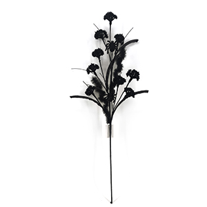 Halloween Black Multi - Flower Decorative Stem