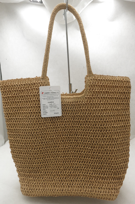 hand-woven raffia bag