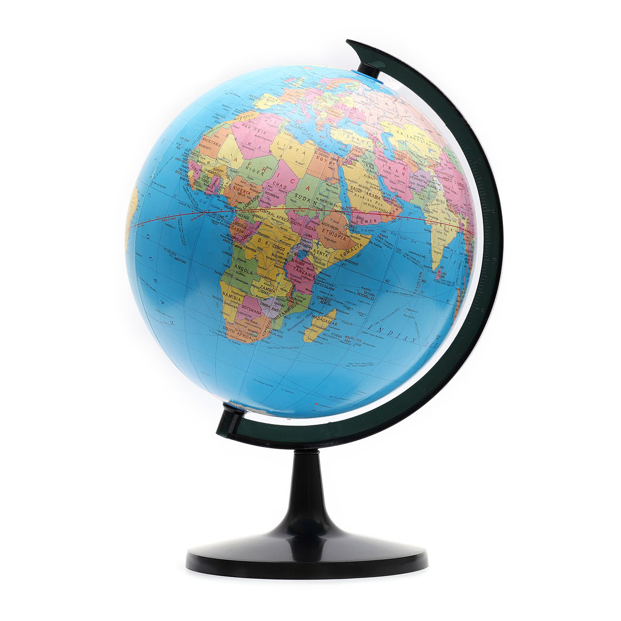 32cm Blue English Globe with Plastic base