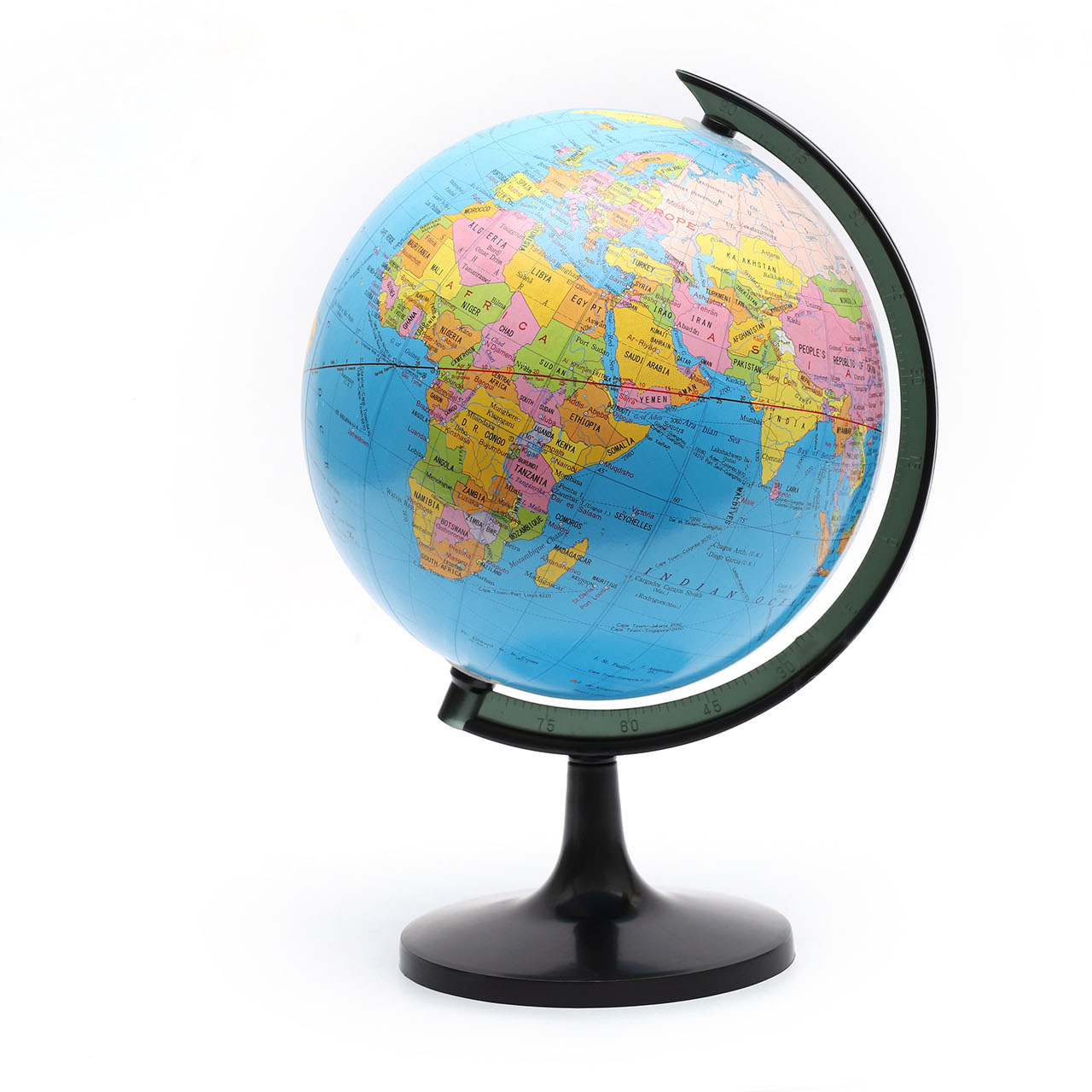 21.4cm Blue English Globe with Plastic base