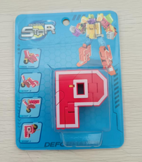 Letter deformation in blister card