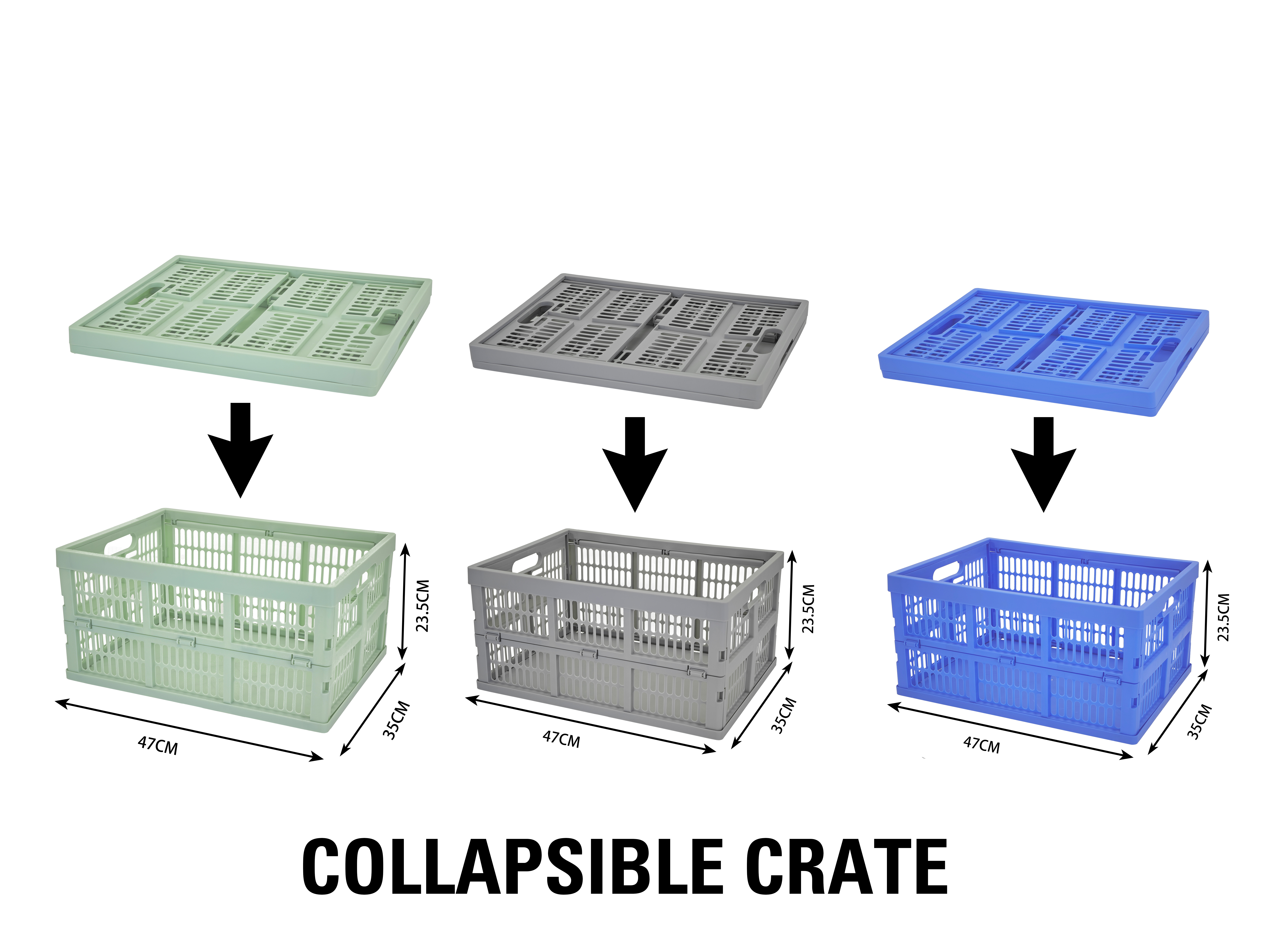 Collapsible basket, foldable basket, storage basket