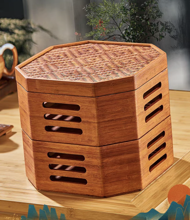 Bamboo storage box