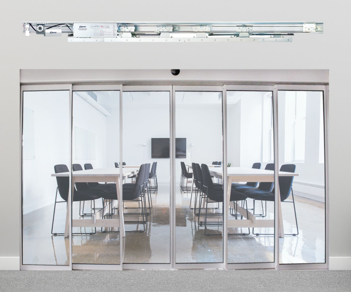 Telescopic sliding door
