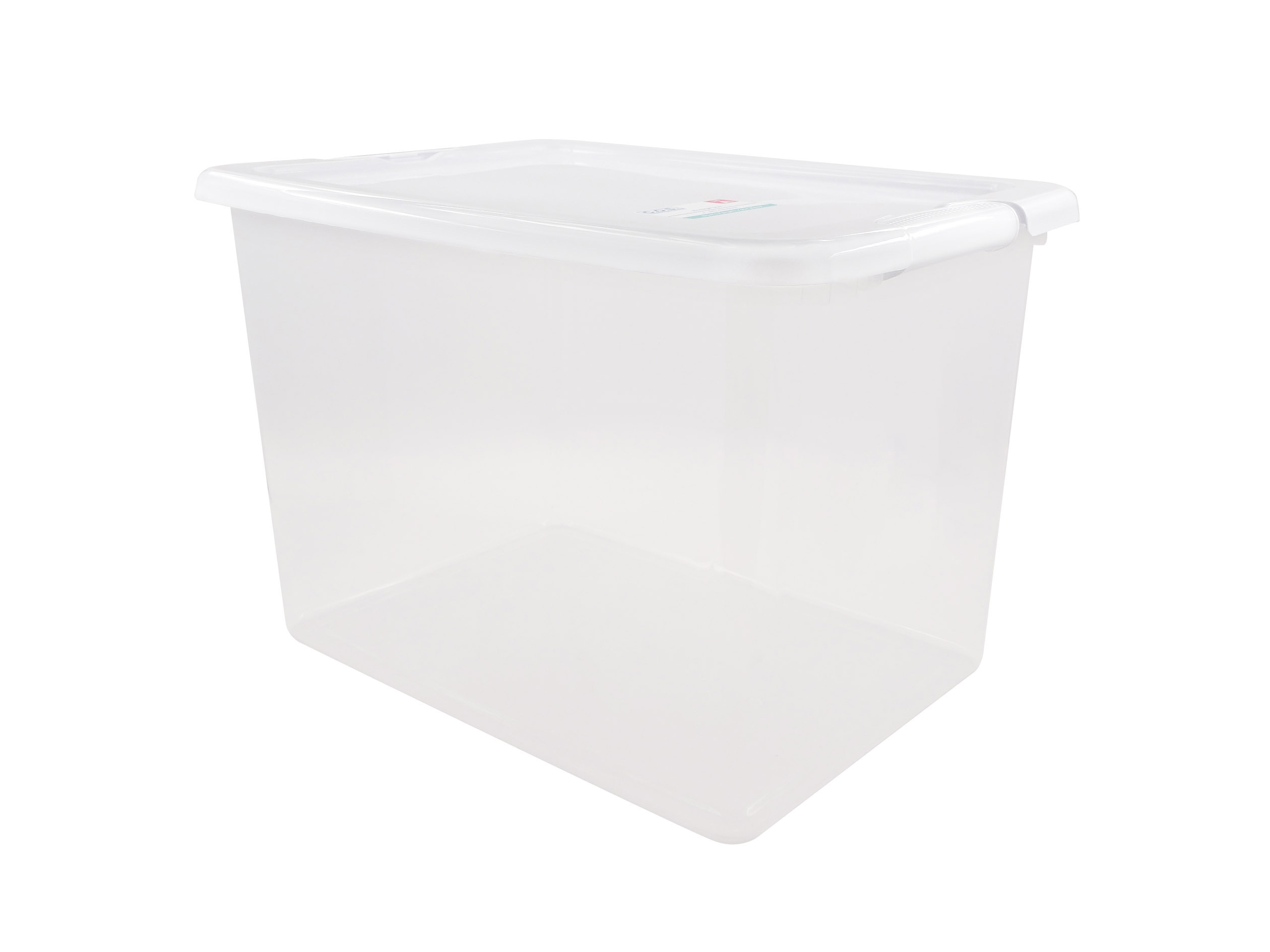 Storage box with clip lid