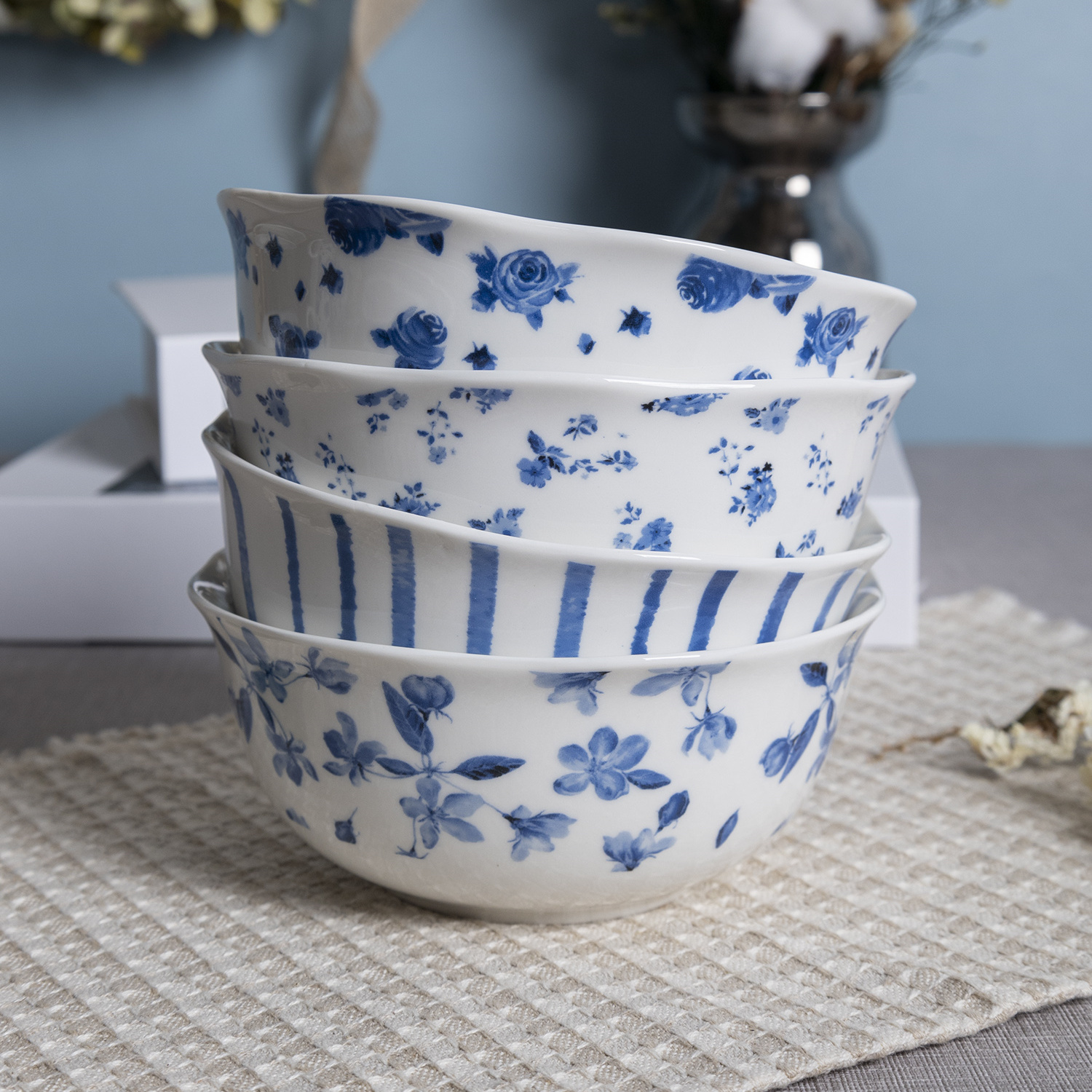 Happy Go PORCELAIN 14CM(420ML)BOWL WITH DECAL