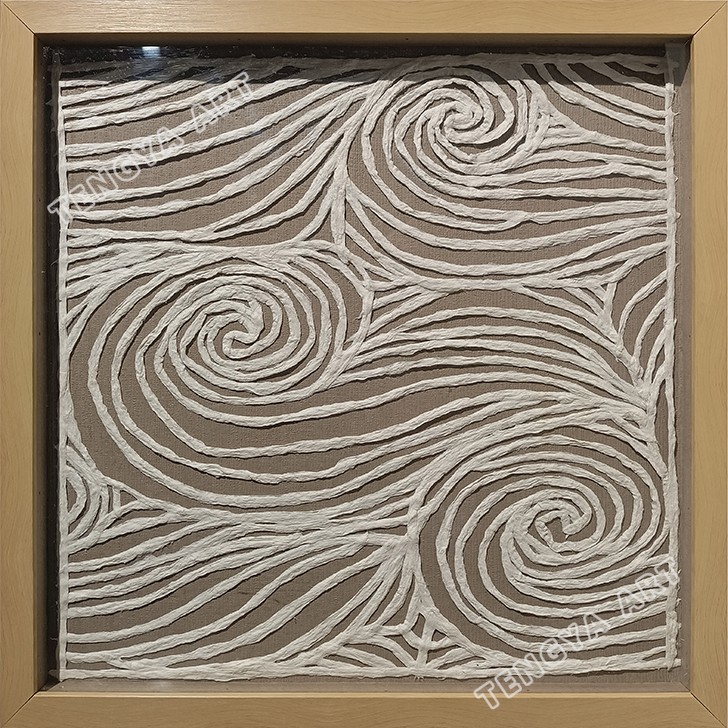 Tengya Craft Wall Decoration Painting Handmade Paper Art Weaving Abstract
