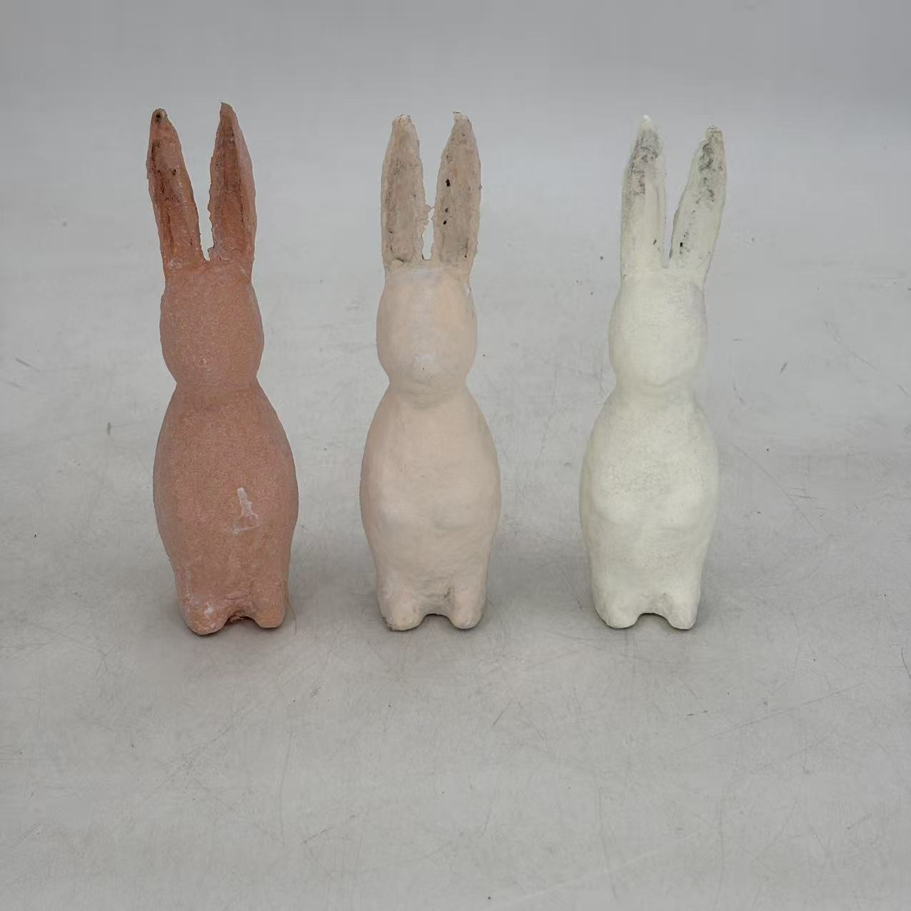 Easter GRS Recycled paper mache rabbit paper pulp bunny decoration