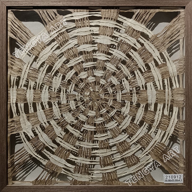 Tengya Art Wall Decoration Painting Hand woven Natural Hemp