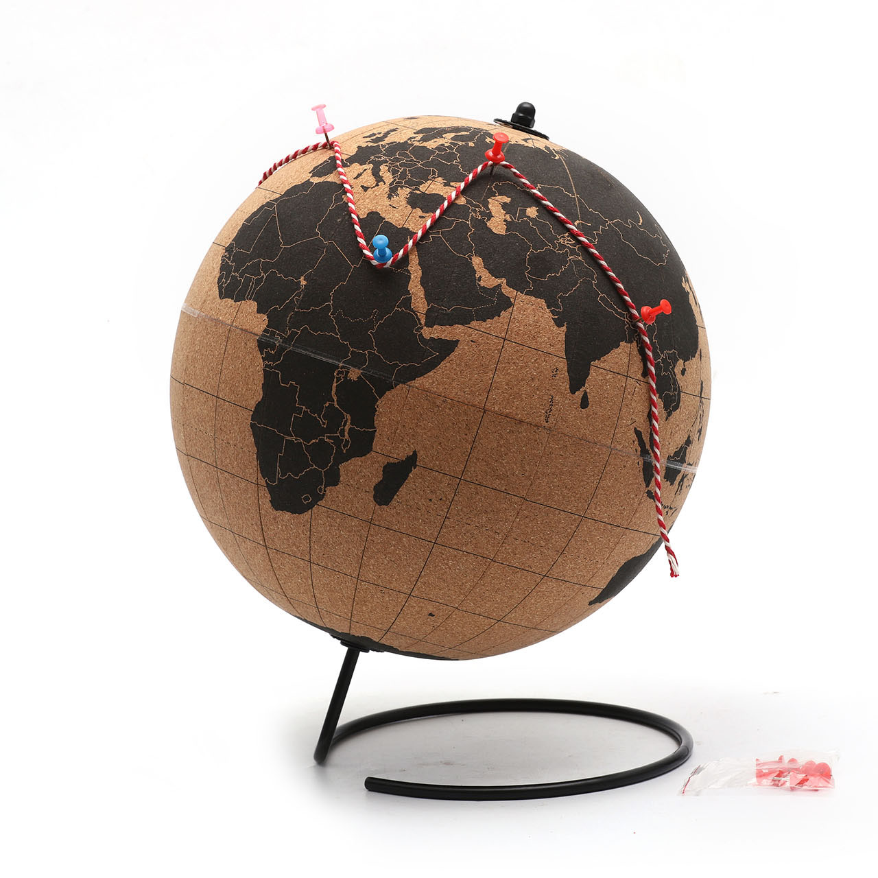 14.5cm Black Cork Goble with Metal line base