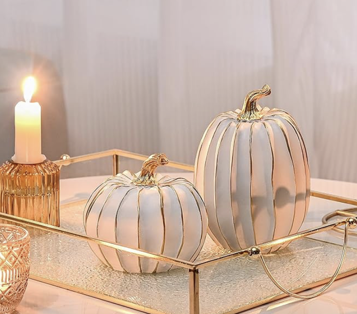 Resin Pumpkin Deco