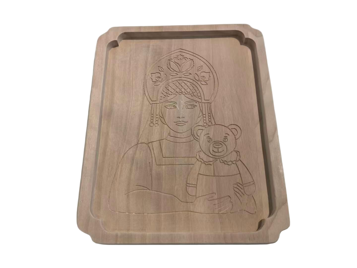 Wooden plate