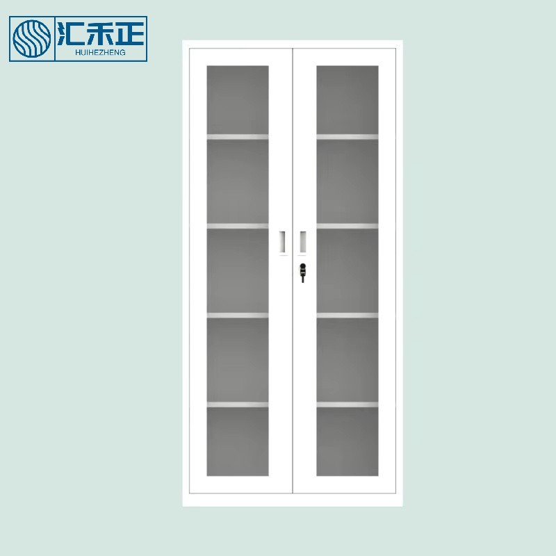 Glass Double Cover File Cabinet