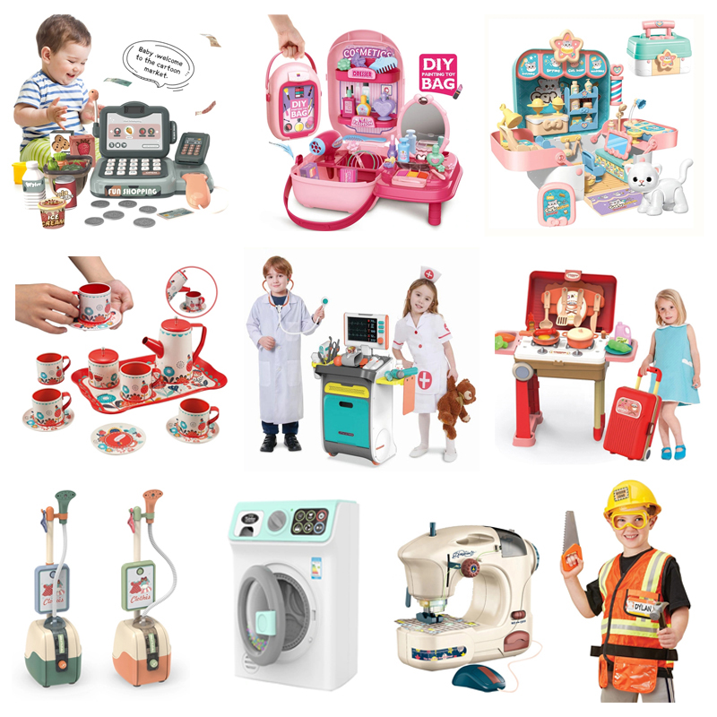 Pretend Play House Toy Make up Toy Kitchen Toy Doctor Toy Tool Toy Kid Educational Plastic Toy