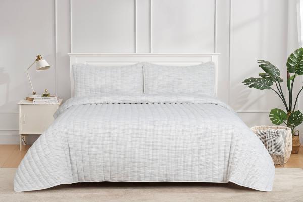 Polyester Chenille Waffle Quilt Set