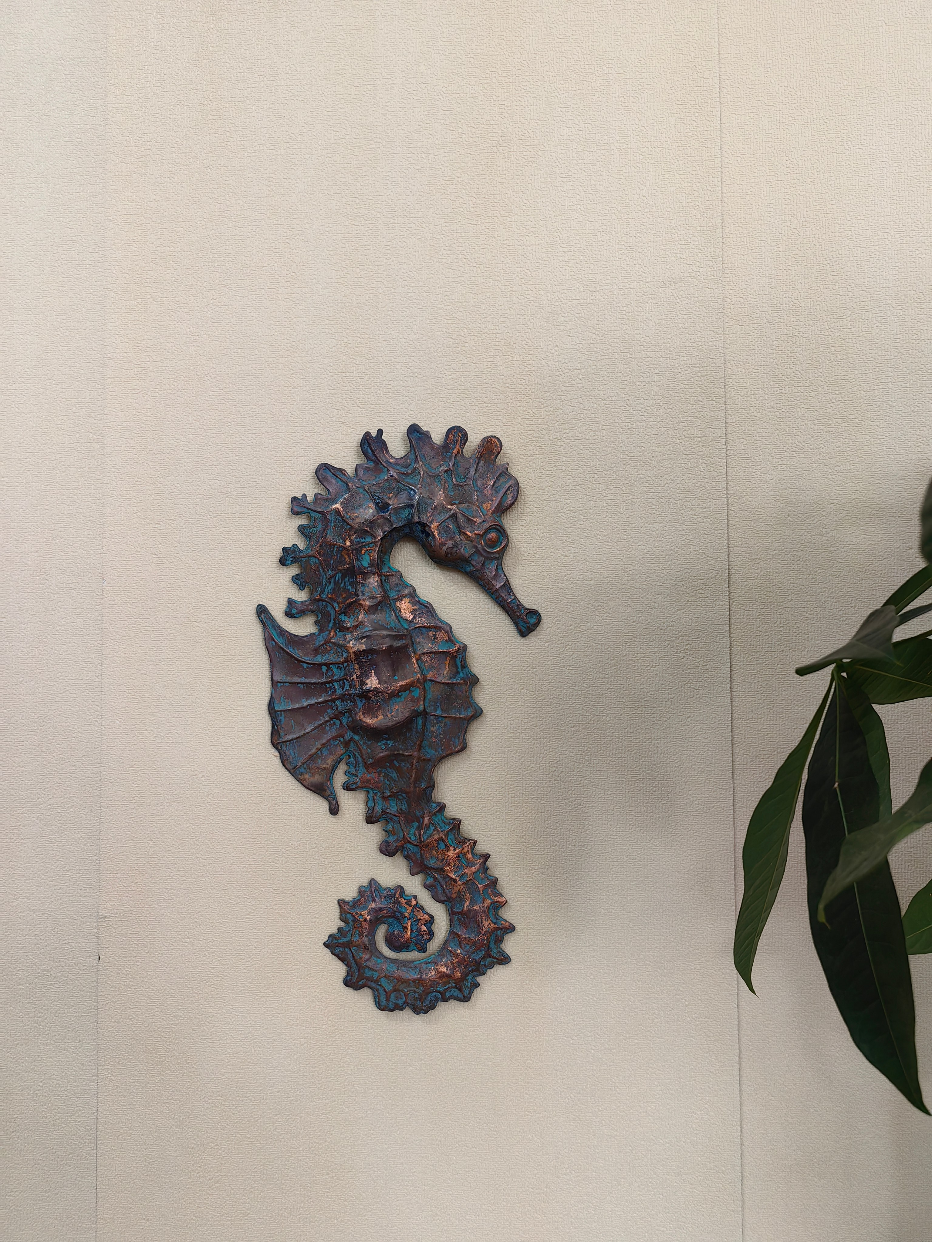 Seahorse Decor, Ocean Decor, Wall Decor,home decor,Metal Sculpture, Stainless Steel Sculpture