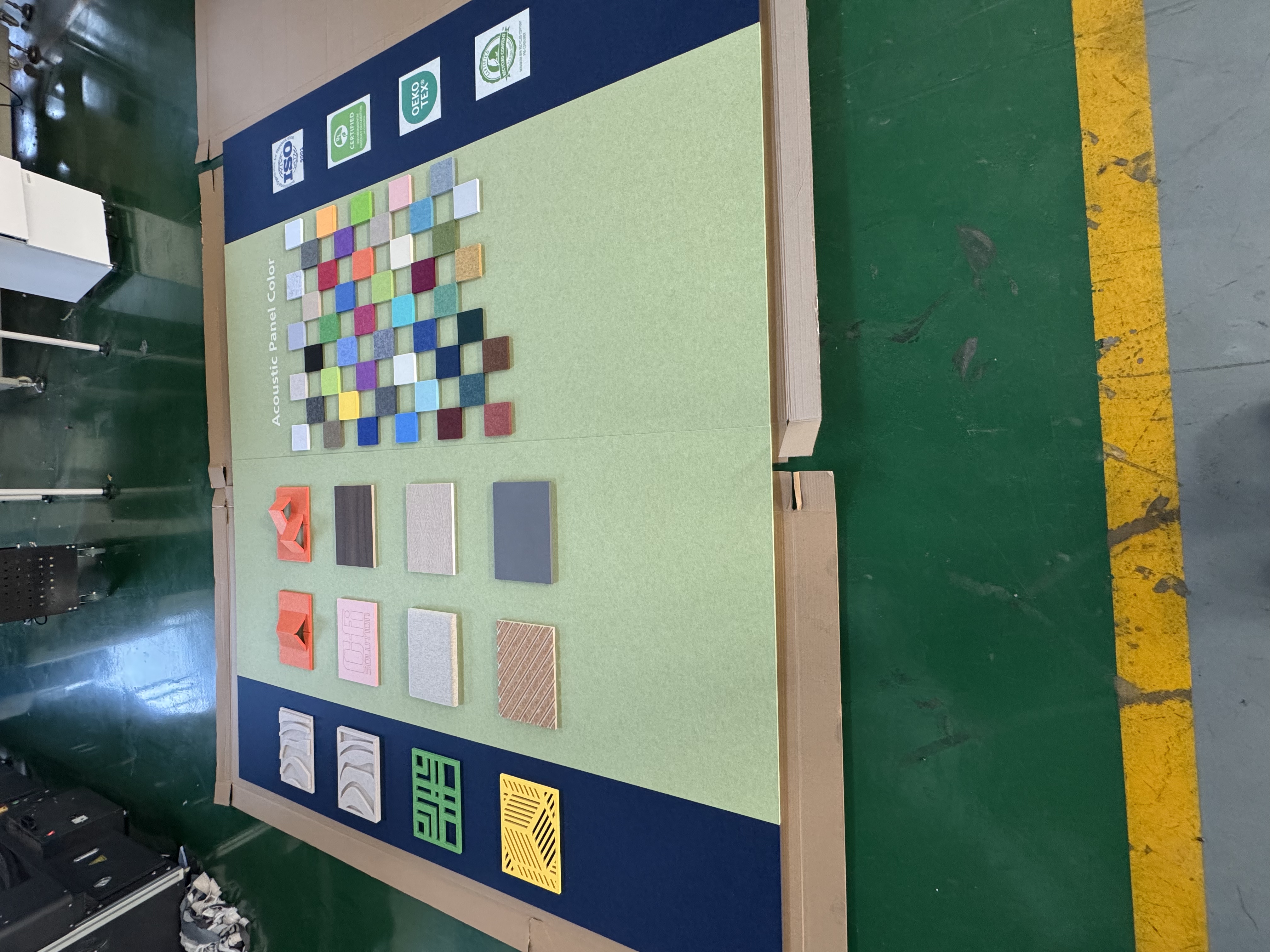 Recycle Material 100% PET Acoustic Panels Sound Absorbing Polyester Acoustic 3D Wall Panels