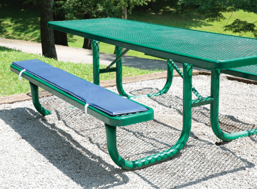 Vinyl Garden Bench Sitting Cushion Set_with 2 locking buckles for fixing+2cm foam (2 pcs/set)