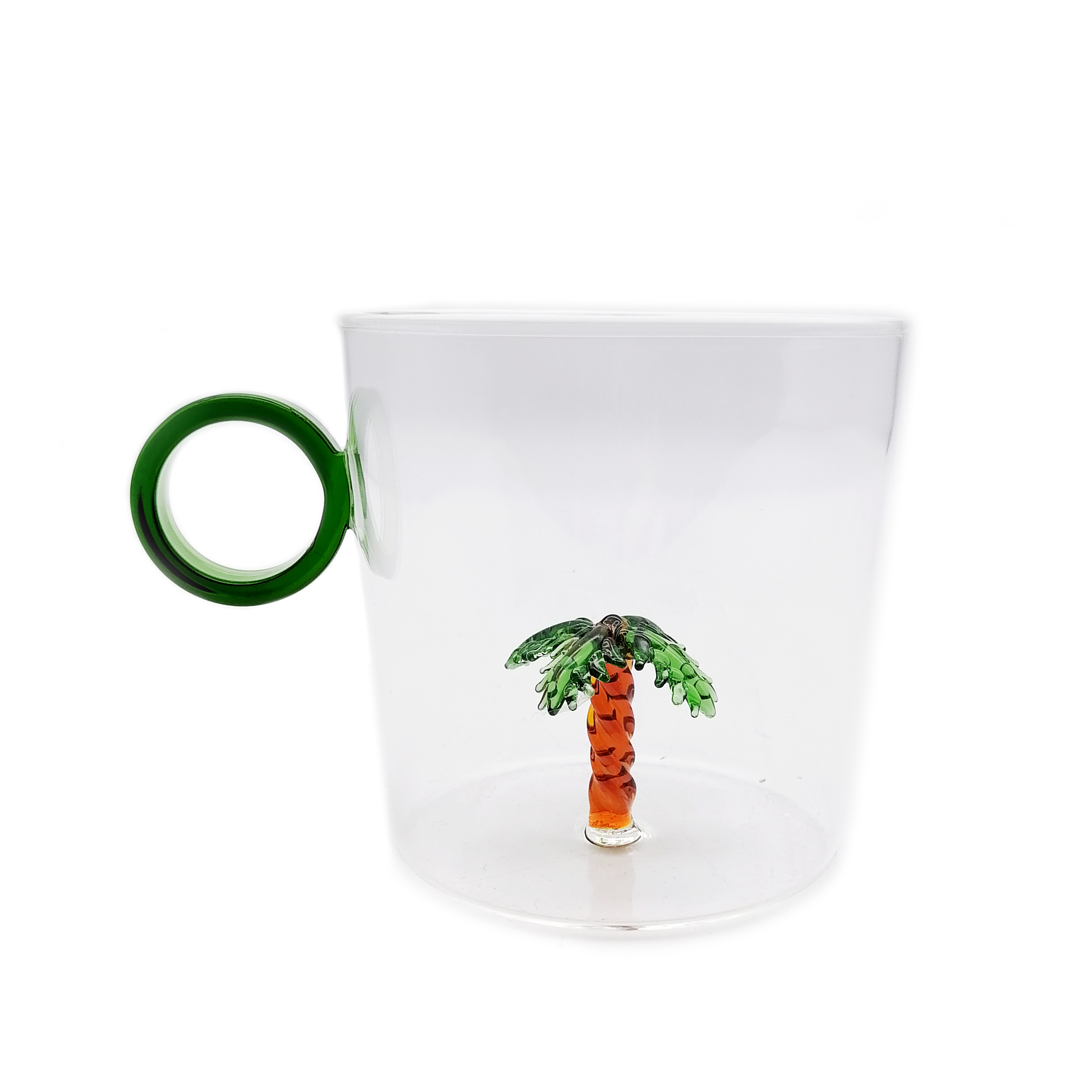 Heat-resistant glass cup
