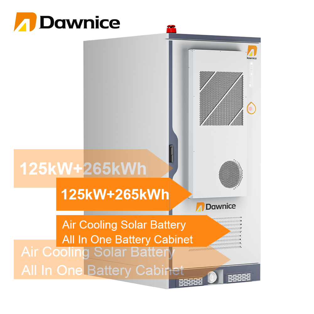 New 125KW Industrial Energy Storage System 125kw 265kwh All in One Battery Cabinet for Outdoor