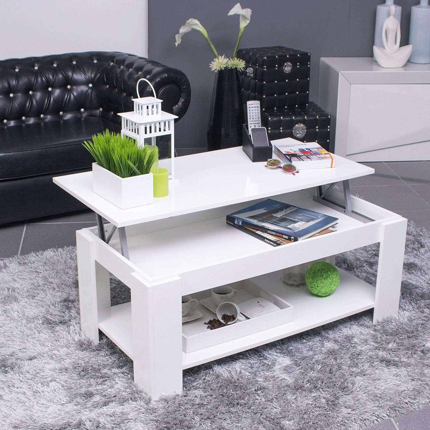 Liftable coffee table