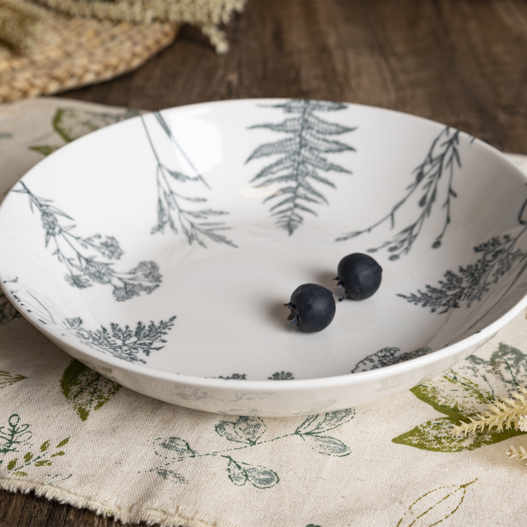Happy Go PORCELAIN 20CM SOUP PLATE WITH PAD PRINTING