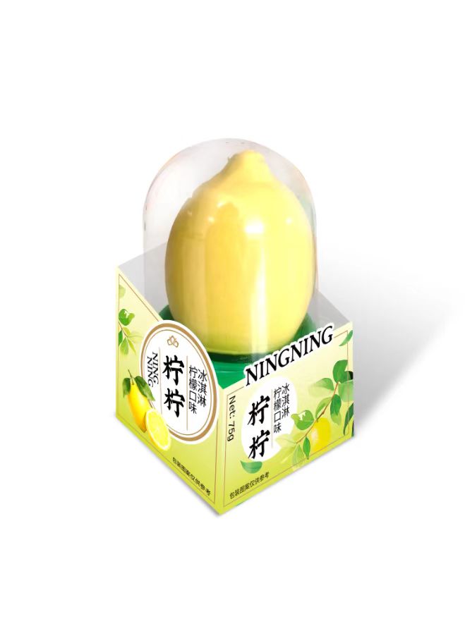 Lemon flavored ice cream
